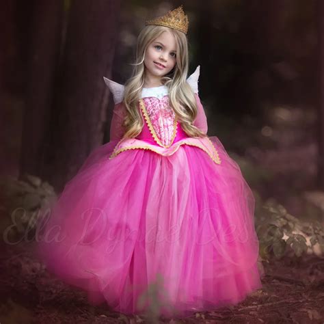 2017 neue ankunft prinzessin mädchen dornröschen kleid Prinzessin Aurora Rosa kleid für Party ...