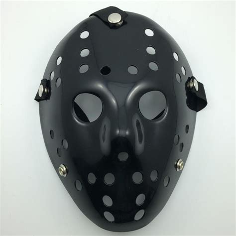 Cool Black Jason Mask Cosplay Full Face Mask Halloween Party Scary Mask Jason Vs Friday Horror ...