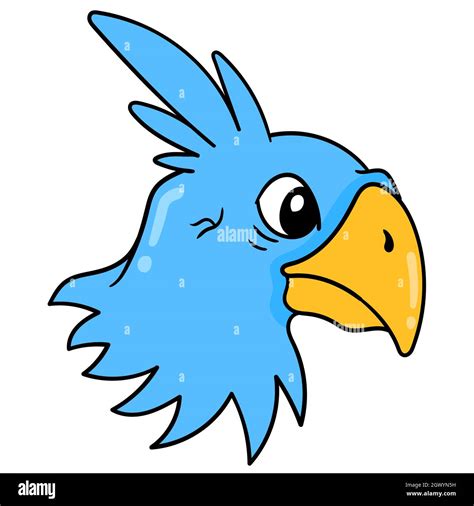 blue eagle head logo with fierce face Stock Vector Image & Art - Alamy