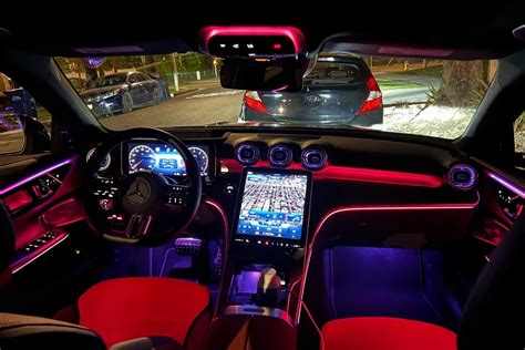 Mercedes Benz C300. That interior mood lighting is 🔥 : r/CarInteriors