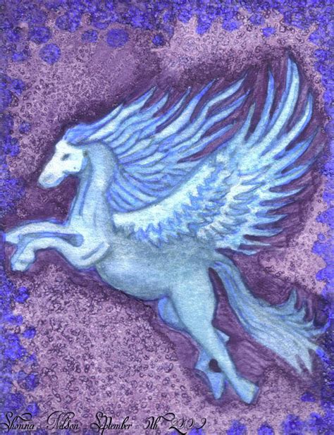 Pegasus Painting by Shonna Nelson