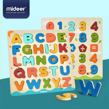 Magnetic Alphabet and Number Wooden Board