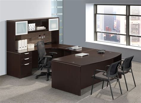 Executive U Shaped Desk with Hutch | Madison Liquidators