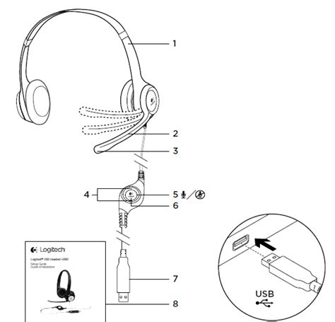 Logitech® USB Headset H390 Setup - Manuals Clip