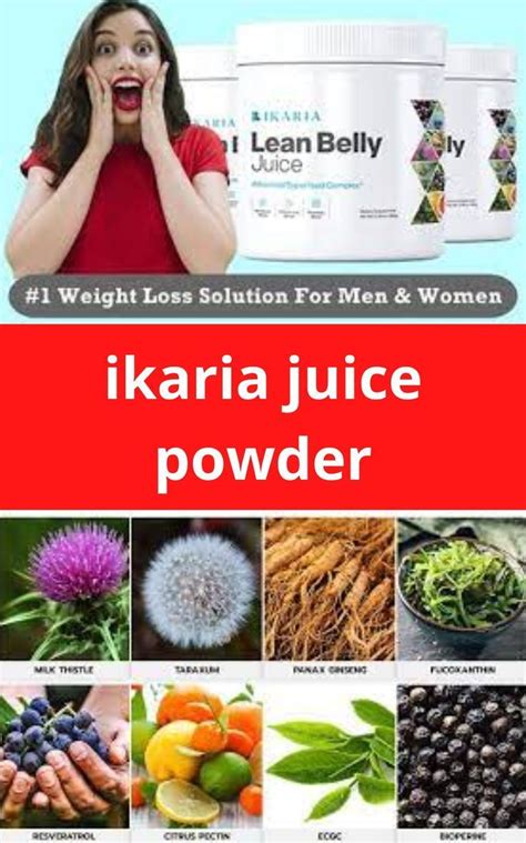 Ikaria Lean Belly Juice- It’s a potent powdered, juice powder ...