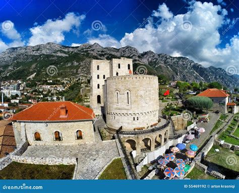 Kruja Castle stock photo. Image of architectural, history - 55469192