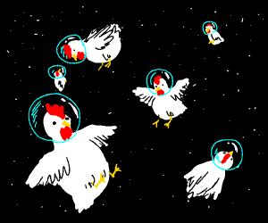 space chickens - Drawception