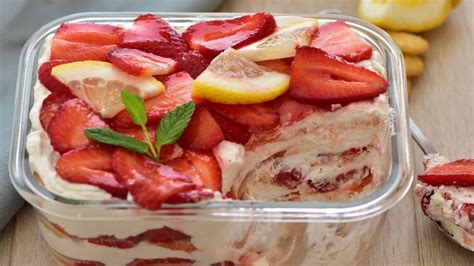 Tiramisu de printemps – le dessert léger et frais aux fraises