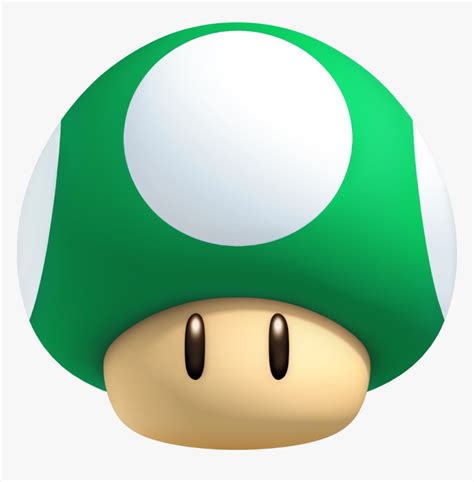 Mario 1 Up Mushroom, HD Png Download - kindpng