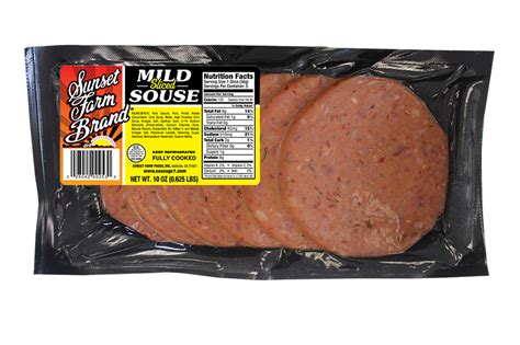 Sliced Mild Souse - 10 oz - Sunset Farm Foods