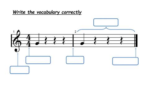 Musical notation worksheet | Live Worksheets