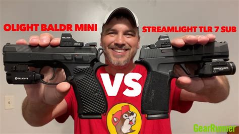 Olight Baldr Mini Vs Streamlight TLR 7 Sub - YouTube