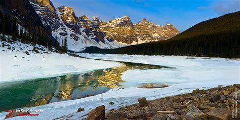 Reflections on Moraine Lake at Sunrise - Sean Phillips Photography