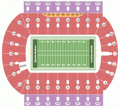 Msu Spartan Football Stadium Seating Chart | Awesome Home