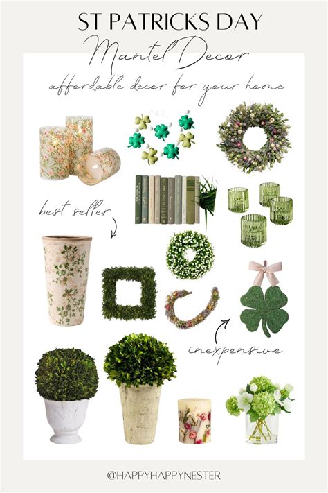 St Patrick's Day Mantel Decor - Happy Happy Nester