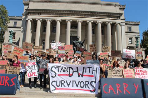 Hundreds Protest Columbia University's Handling of Sexual Assault Cases - Morningside Heights ...