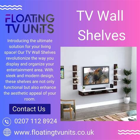 TV Wall Shelves - Modern Floating TV Unit - Medium