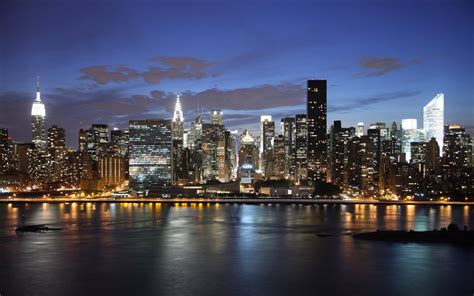 New York Skyline Night Hd - 1680x1050 Wallpaper - teahub.io