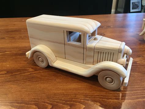 wooden handmade car. Model A Panel truck. toy cars trucks | Wooden toy cars, Wooden toys, Wood ...