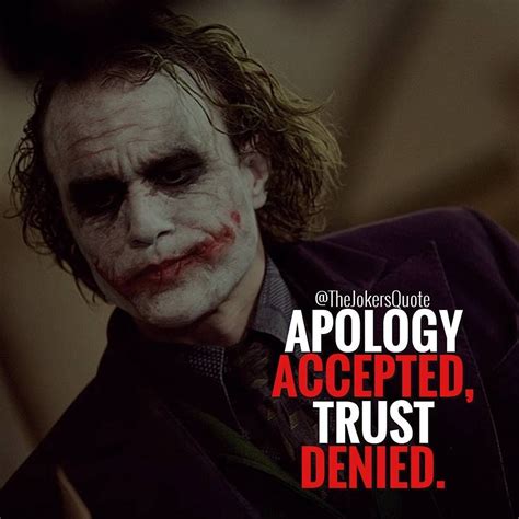 Apology and trust quote joker | Joker quotes, Best joker quotes, Joker