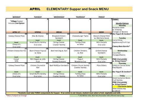 School Menus – Food Services – Monrovia Unified School District