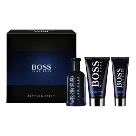 Hugo Boss Hugo Boss Bottled Night Gift Set - 100ml EDT + 75ml Aftershave Balm + 50ml Shower Gel ...