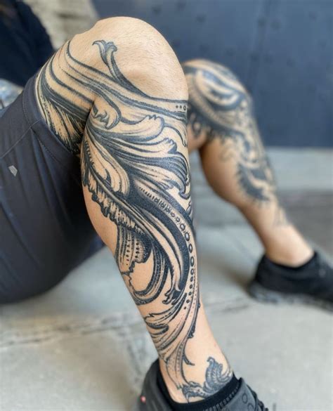 artxform:leg-flourishes-ornaments-ornate-tattoo-flourish-tattoos ...