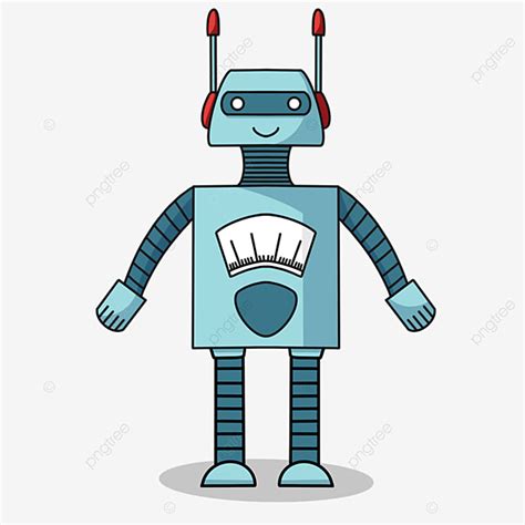 Blue Robot Clipart Transparent Background, Blue Cute Robot Clipart, Blue, Lovely, Robot PNG ...