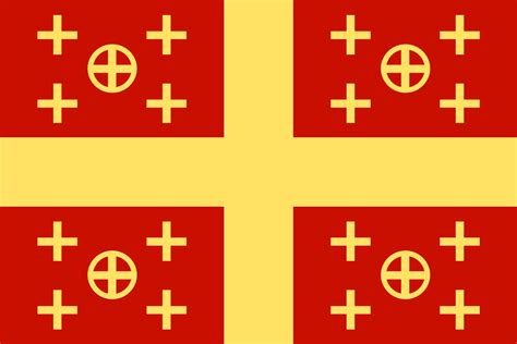 A Better Latin Empire Flag, Combining The Red Of Byzantium And The ...