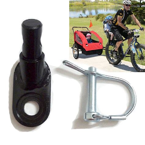 Buy Bicycle Trailer Hitch Coupler Attachment, MASO-AUTO Bike Rear Racks Axle Steel Adapter ...