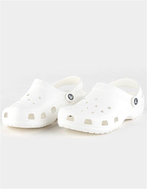 Crocs Classic Unisex White Clogs | White crocs, Cute shoes, Crocs classic