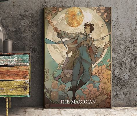 The Magician Tarot Card Print the Magician Card Poster, No Frame - Etsy