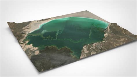 Crater Lake Assal Djibouti - Free 3D Model by clickshop3d