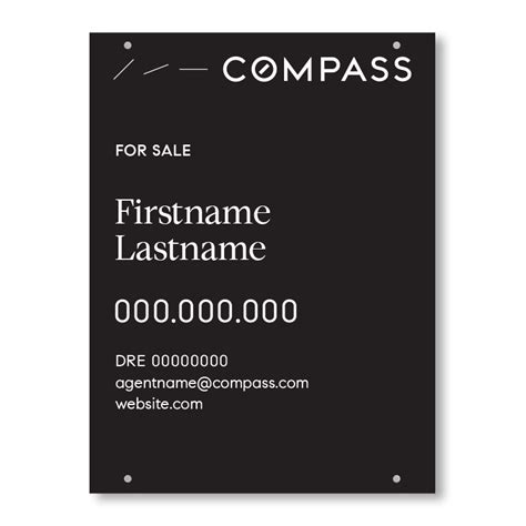 Compass Real Estate Sign | ubicaciondepersonas.cdmx.gob.mx