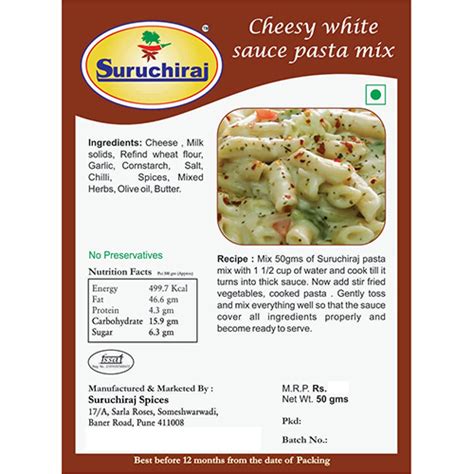 Fresh Cheesy White Sauce Pasta Mix Masala at Best Price in Pune ...