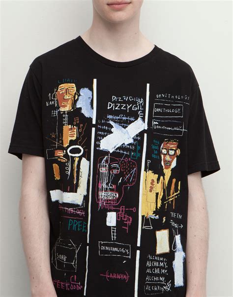 BASQUIAT PRINT T-SHIRT - MID-SEASON SALE -50% - MAN - PULL&BEAR United Kingdom | Gaya, Desain