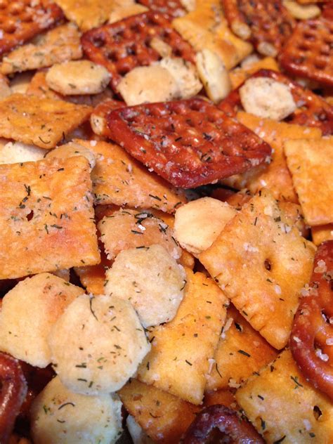 Ranch Snack Mix with Oyster Crackers | Homemade snack mix, Chex mix recipes, Homemade snacks