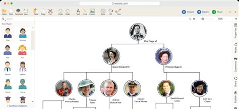 Family Tree Maker | Creately Family Tree Online | Creately - Family Tree Maker Online Free ...