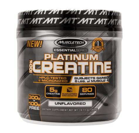 Muscletech Platinum Creatine Monohydrate 400 gm Unflavored | Super Supplement