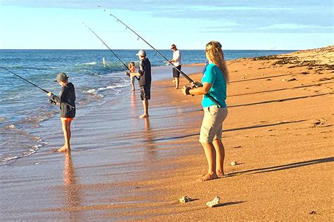 Beach Fishing off the Mackerel Islands