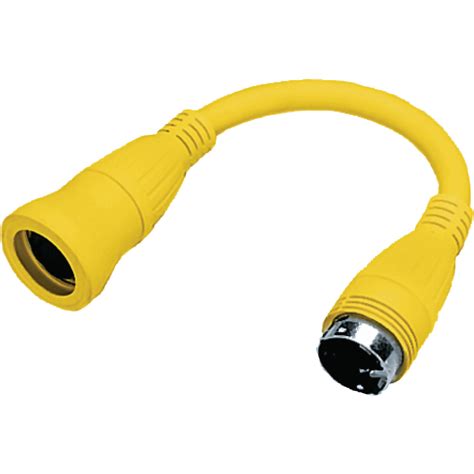 Hubbell Yellow Twist Lock Female to Twist Lock Male Adapter - Walmart.com - Walmart.com