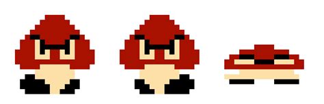 SMB1 Goomba Sprites | Pixel Art Maker