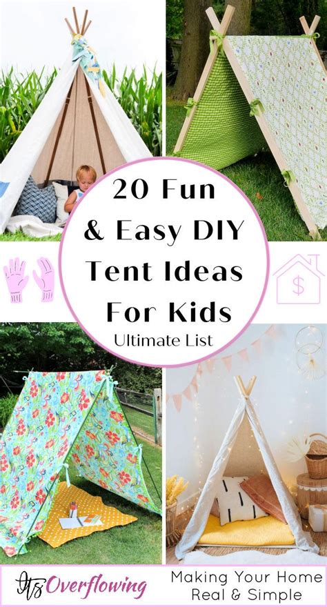 20 Homemade DIY Tent Ideas For Kids To Play