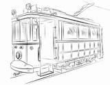 Tram coloring Pages To Download And Print For Free sketch template