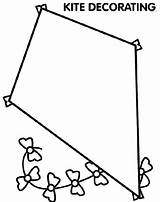 Coloring Page Of Kite  Wwwfreezhukorg sketch template