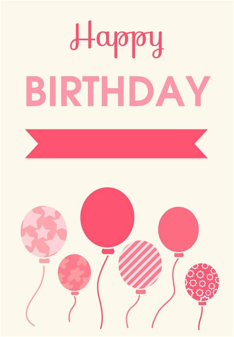 Free Happy Birthday Printable Cards