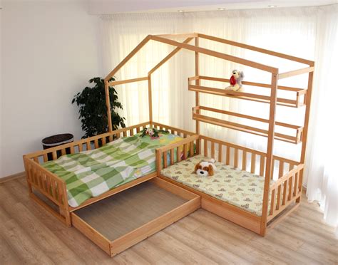 Toddler house beds with slats! Montessori style bed!