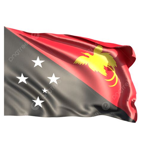 Papua New Guinea Flag Waving PNG, Vector, PSD, and Clipart With Transparent Background for Free ...