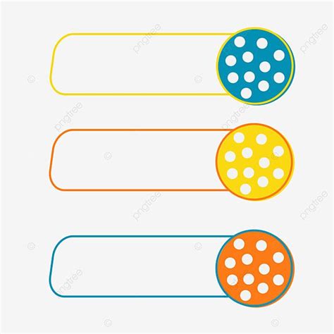 Title Box Vector Design Images, Colorful Round Title Box, Colorful ...