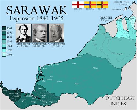 Expansion of Sarawak under the White Rajahs, 1841-1905 | Sarawak, The ...